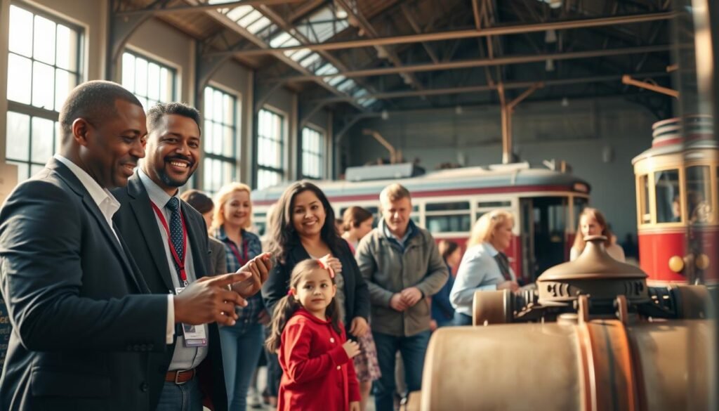 Volunteers supporting the Museum of Transport