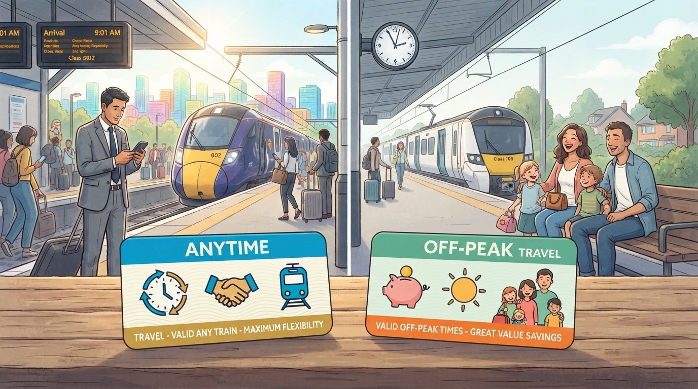 anytime vs off peak train ticket
